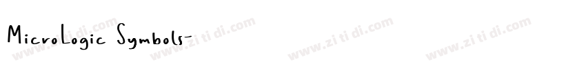 MicroLogic Symbols字体转换